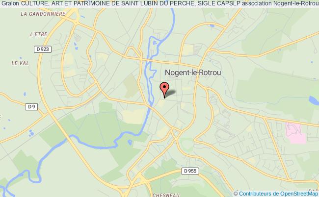 plan association Culture, Art Et Patrimoine De Saint Lubin Du Perche, Sigle Capslp 