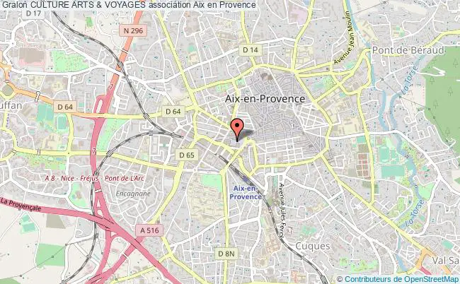 plan association Culture Arts & Voyages Aix-en-Provence