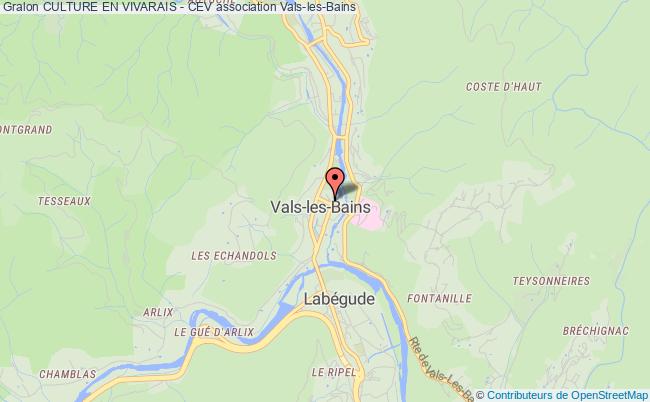 plan association Culture En Vivarais - Cev Vals-les-Bains