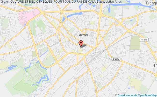 plan association Culture Et Bibliotheques Pour Tous Du Pas-de-calais Arras