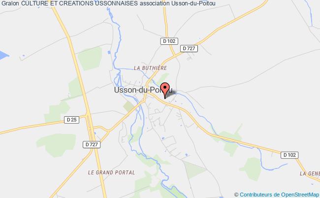 plan association Culture Et Creations Ussonnaises Usson-du-Poitou