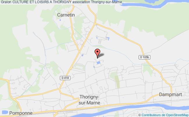 plan association Culture Et Loisirs A Thorigny Thorigny-sur-Marne