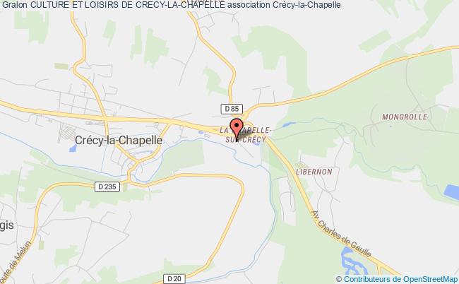 plan association Culture Et Loisirs De Crecy-la-chapelle Crécy-la-Chapelle
