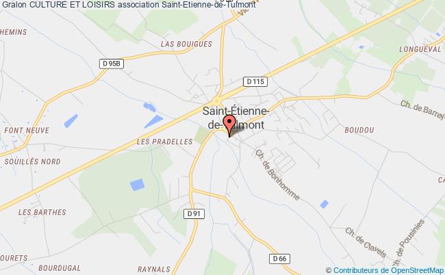 plan association Culture Et Loisirs Saint-Etienne-de-Tulmont