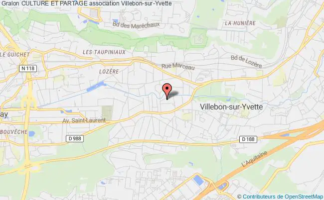 plan association Culture Et Partage Villebon-sur-Yvette