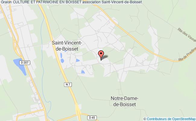 plan association Culture Et Patrimoine En Boisset Saint-Vincent-de-Boisset