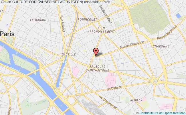 plan association Culture For Causes Network (cfcn) Paris 11e