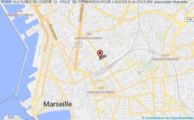 plan association Cultures Du Coeur 13 - Pole  De Formation Pour L'acces A La Culture Marseille