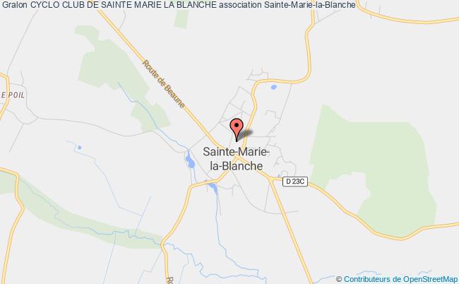 plan association Cyclo Club De Sainte Marie La Blanche Sainte-Marie-la-Blanche