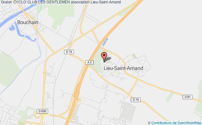plan association Cyclo Club Les Gentlemen Lieu-Saint-Amand