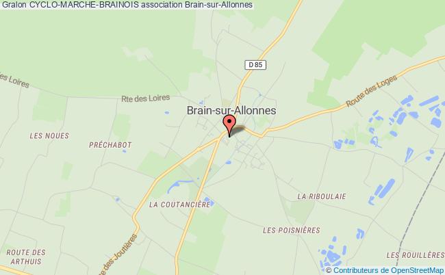 plan association Cyclo-marche-brainois Brain-sur-Allonnes