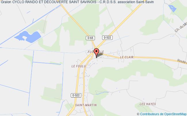 plan association Cyclo Rando Et Decouverte Saint Savinois - C.r.d.s.s. Saint-Savin