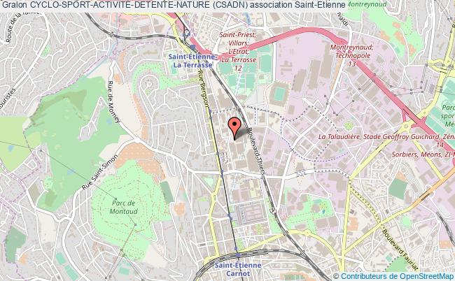 plan association Cyclo-sport-activitÉ-detente-nature (csadn) Saint-Étienne