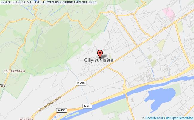 plan association Cyclo. Vtt Gillerain Gilly-sur-Isère