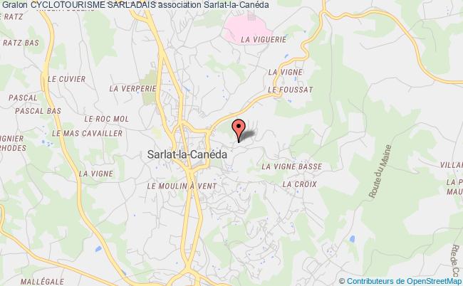plan association Cyclotourisme Sarladais Sarlat-la-Canéda