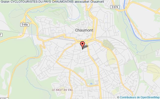 plan association Cyclotouristes Du Pays Chaumontais Chaumont