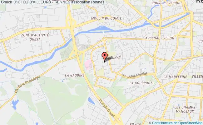 plan association D'ici Ou D'ailleurs - Rennes Rennes