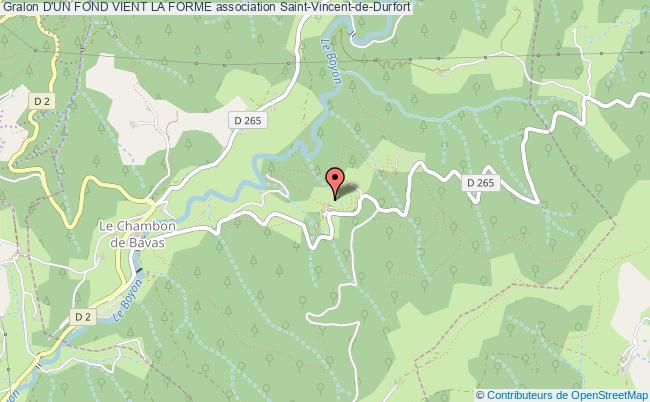 D'UN FOND VIENT LA FORME