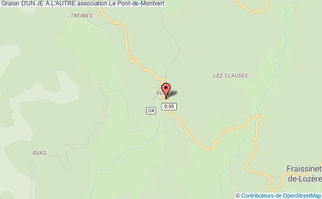 plan association D'un Je À L'autre Pont de Montvert - Sud Mont Lozère