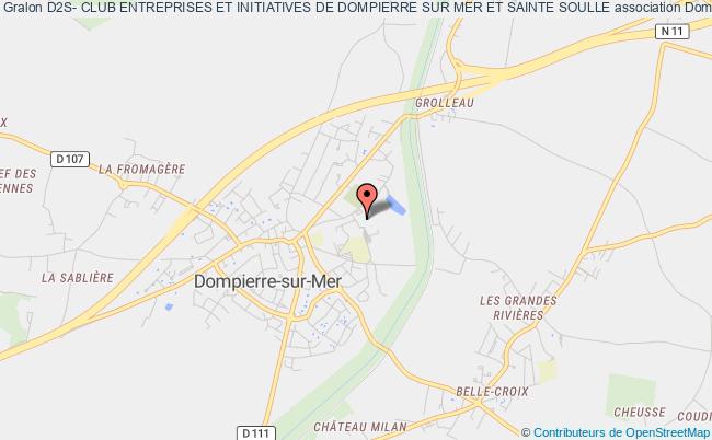 plan association D2s- Club Entreprises Et Initiatives De Dompierre Sur Mer Et Sainte Soulle Dompierre-sur-Mer