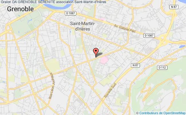 plan association Da Grenoble SÉrÉnitÉ Saint-Martin-d'Hères
