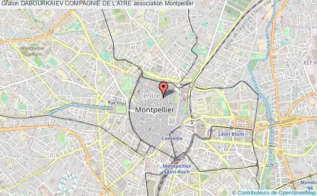 plan association Dabourkaiev Compagnie De L'atre Montpellier