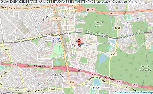 plan association Daem (delegation Afim Des Etudiants En Maintenance) Champs-sur-Marne