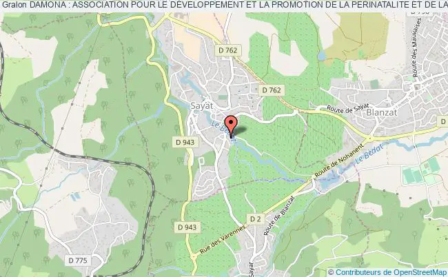 plan association Damona : Association Pour Le DÉveloppement Et La Promotion De La Perinatalite Et De La GynÉcologie En Auvergne Sayat