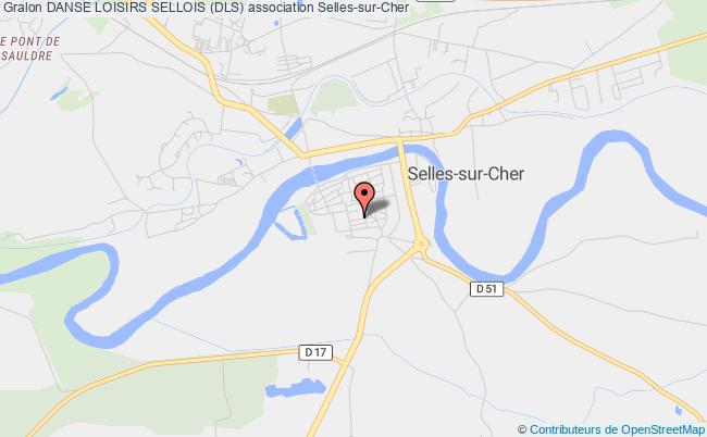 plan association Danse Loisirs Sellois (dls) Selles-sur-Cher