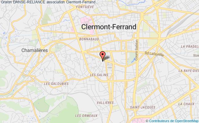 plan association Danse-reliance Clermont-Ferrand