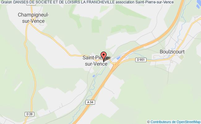 plan association Danses De SociÉtÉ Et De Loisirs La Francheville Saint-Pierre-sur-Vence