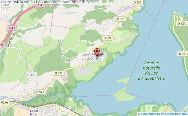 plan association Dansons Au Lac Saint-Alban-de-Montbel