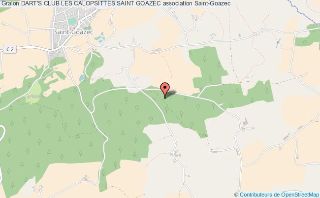 plan association Dart's Club Les Calopsittes Saint Goazec Saint-Goazec