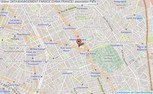 plan association Data Management France (dama France) Paris 11e