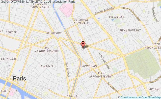 plan association Daumesnil Athletic Club Paris