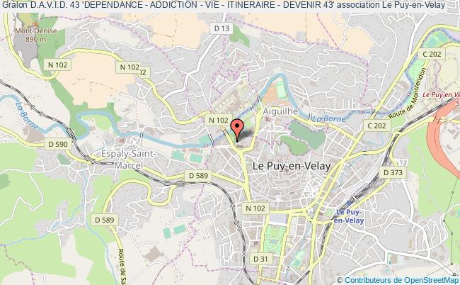plan association D.a.v.i.d. 43 'dependance - Addiction - Vie - Itineraire - Devenir 43' Le Puy-en-Velay