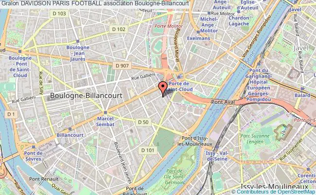 plan association Davidson Paris Football Boulogne-Billancourt
