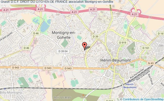 plan association D.c.f. Droit Du Citoyen De France Montigny-en-Gohelle