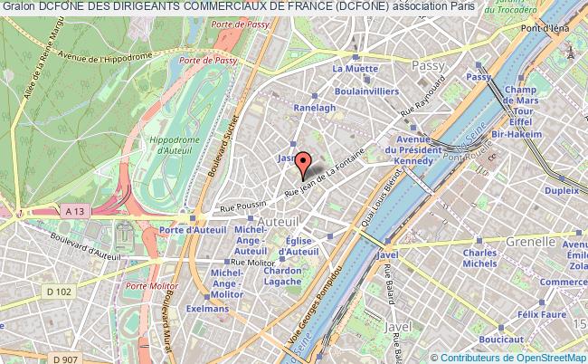 plan association Dcfone Des Dirigeants Commerciaux De France (dcfone) Paris 16e