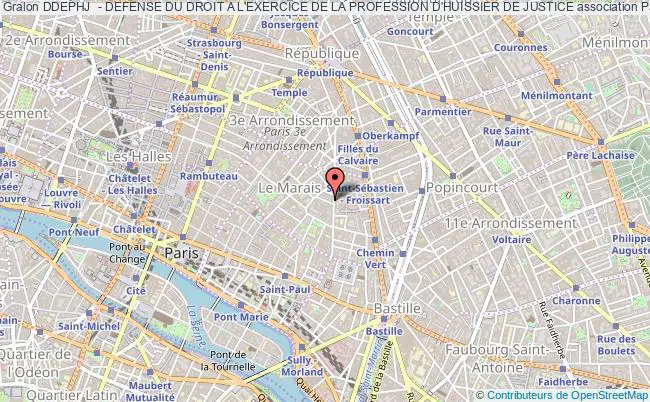 plan association Ddephj  - Defense Du Droit A L'exercice De La Profession D'huissier De Justice Paris