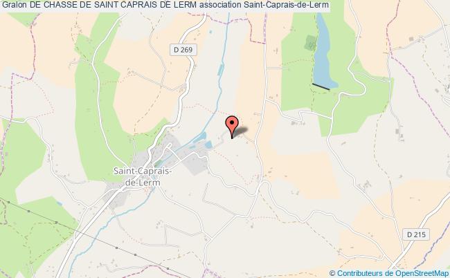 plan association De Chasse De Saint Caprais De Lerm Saint-Caprais-de-Lerm