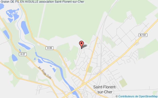 plan association De Fil En Aiguille Saint-Florent-sur-Cher