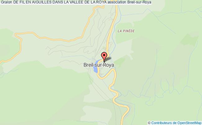 plan association De Fil En Aiguilles Dans La Vallee De La Roya Breil-sur-Roya