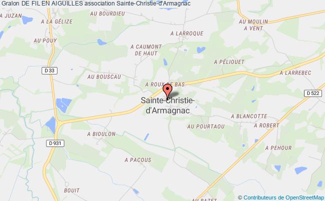 plan association De Fil En Aiguilles Sainte-Christie-d'Armagnac