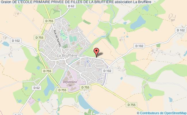 plan association De L'ecole Primaire Privee De Filles De La Bruffiere La    Bruffière