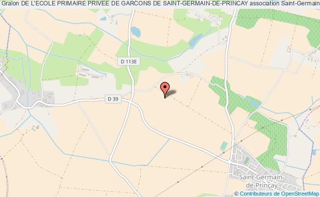 plan association De L'ecole Primaire Privee De Garcons De Saint-germain-de-princay Saint-Germain-de-Prinçay