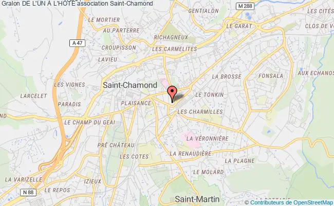 plan association De L'un À L'hÔte Saint-Chamond