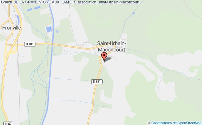 plan association De La Grand'vigne Aux Gamets Saint-Urbain-Maconcourt