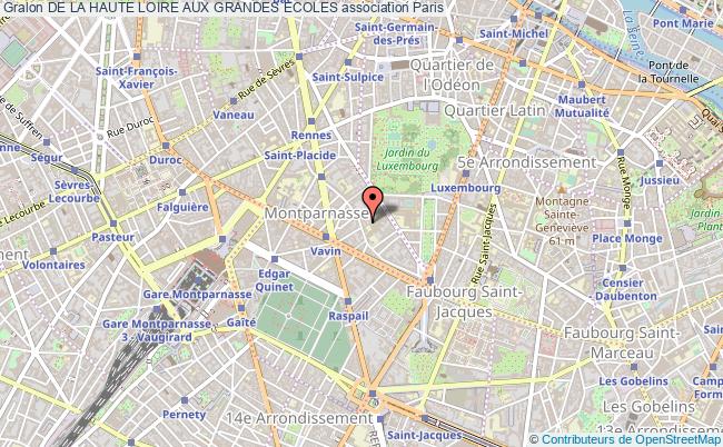 plan association De La Haute Loire Aux Grandes Ecoles Paris