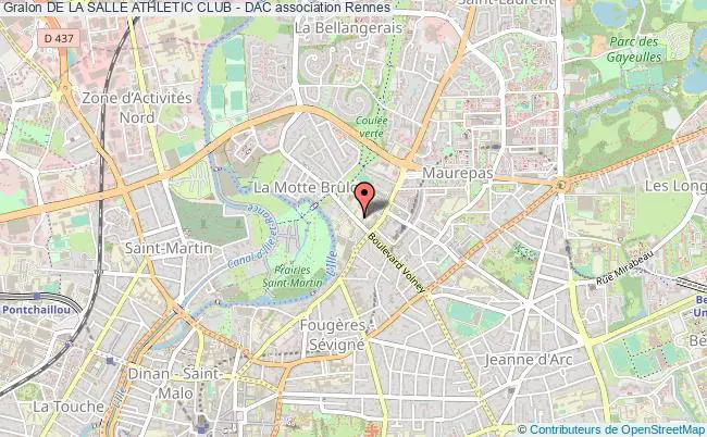 plan association De La Salle Athletic Club - Dac Rennes